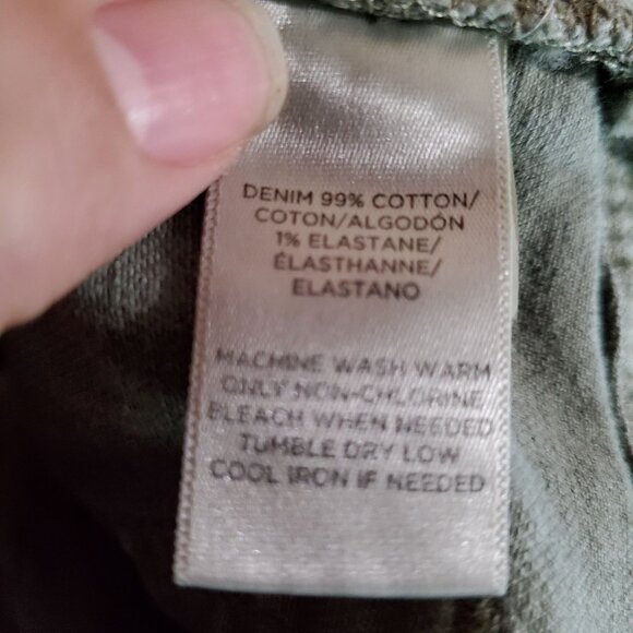 Loft Jeans Womens 27 Green Boyfriend Distressed Cotton Blend Denim Button Fly - Picture 5 of 13